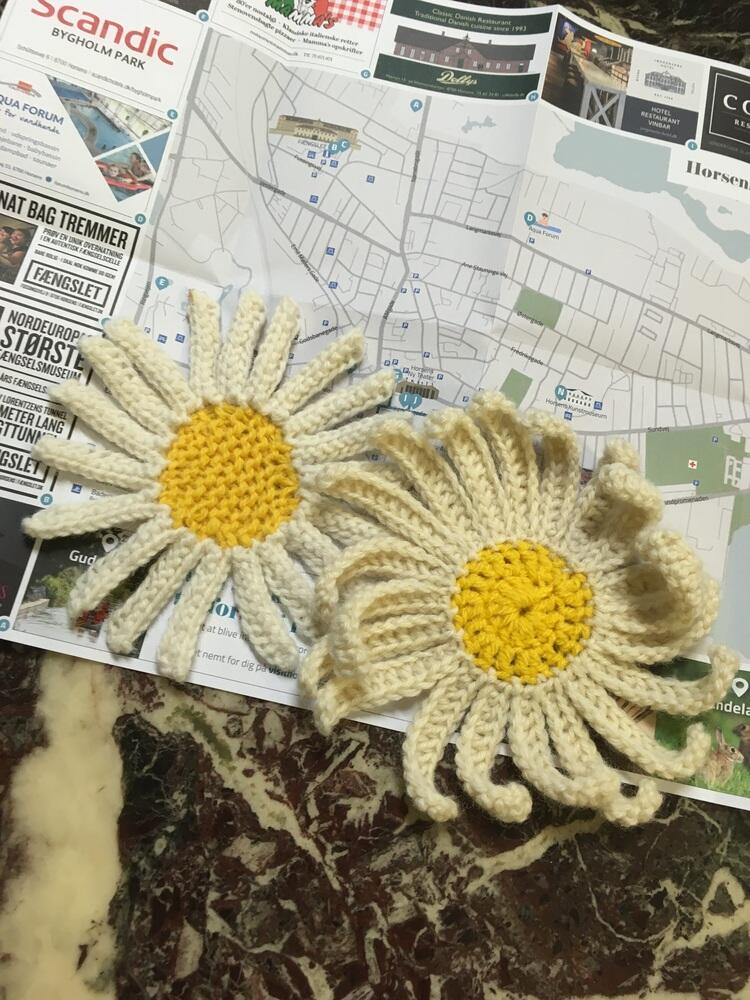 En alternativ margueritrute blomstrer i Horsens
