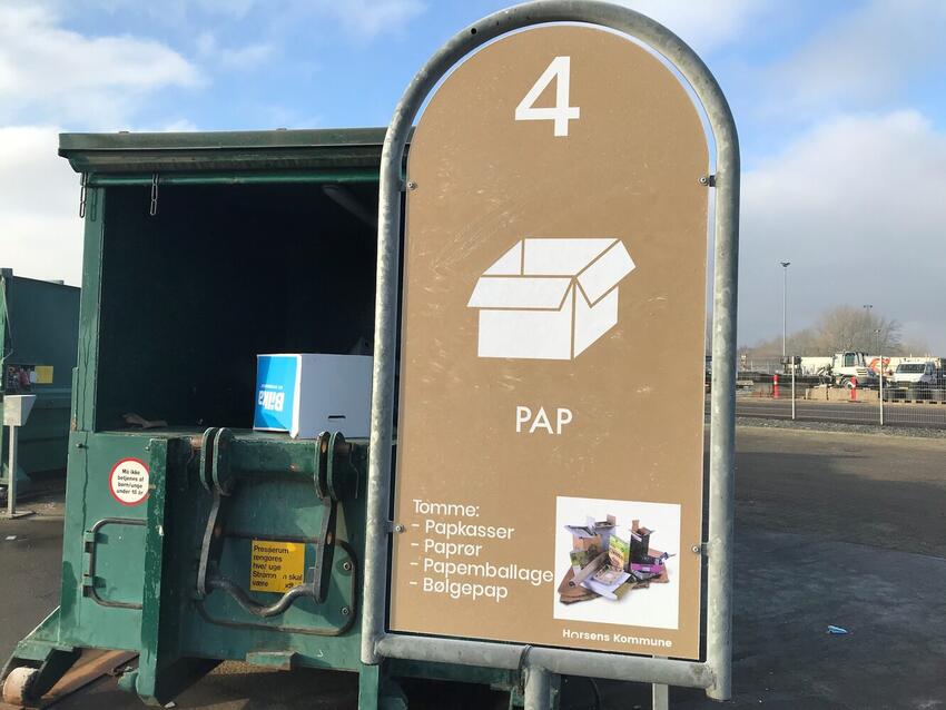 Nye skilte på vej til genbrugspladserne