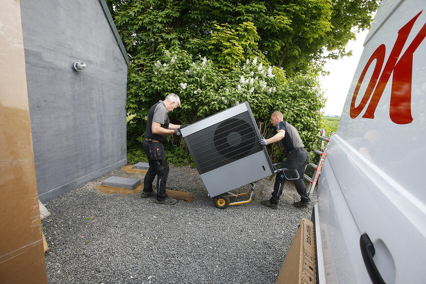 Få støtte til en varmepumpe