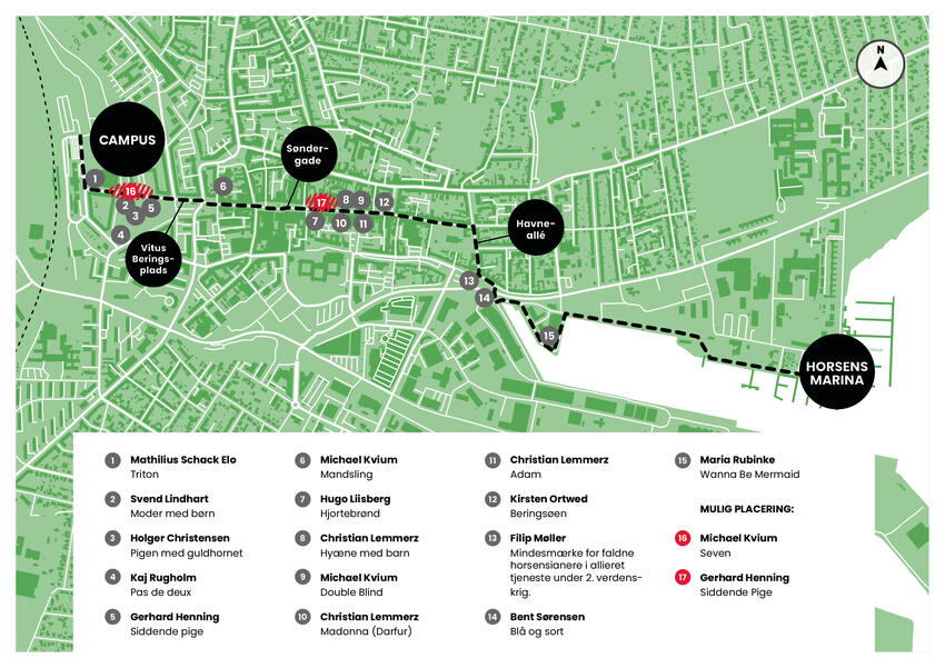 Nu afsløres ny skulptur til skulpturalléen i Horsens