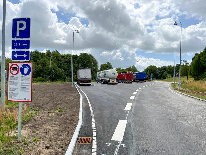 Godt nyt til lastbilchauffører langs E45: 30 ekstra p-pladser til lastbiler