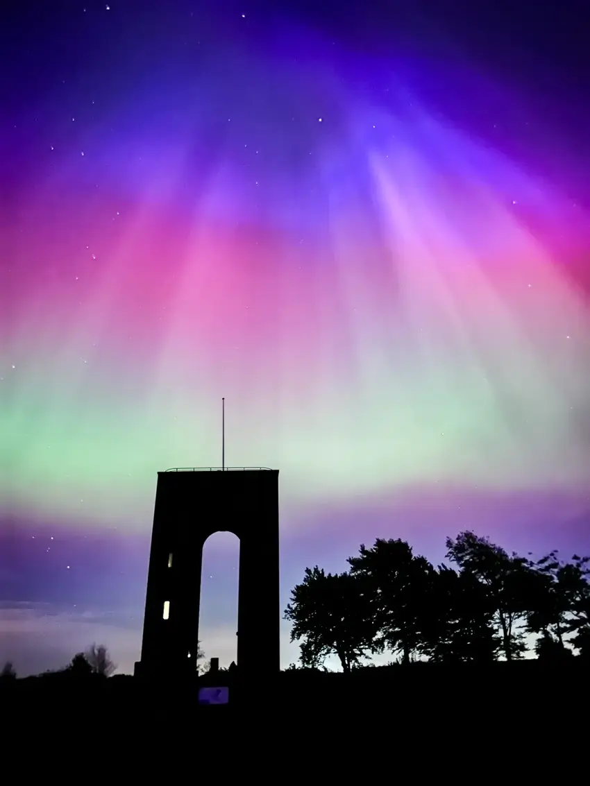 Nordlys over Danmark: Et særligt syn fra de højeste punkter