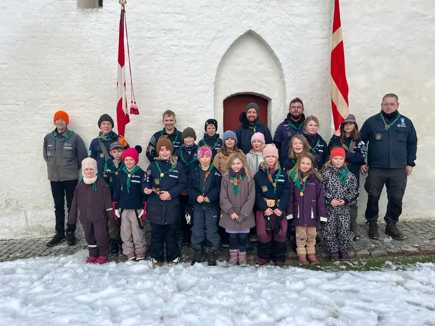 Spejdernes Nytårsparade og familiegudstjeneste i Østbirk Kirke