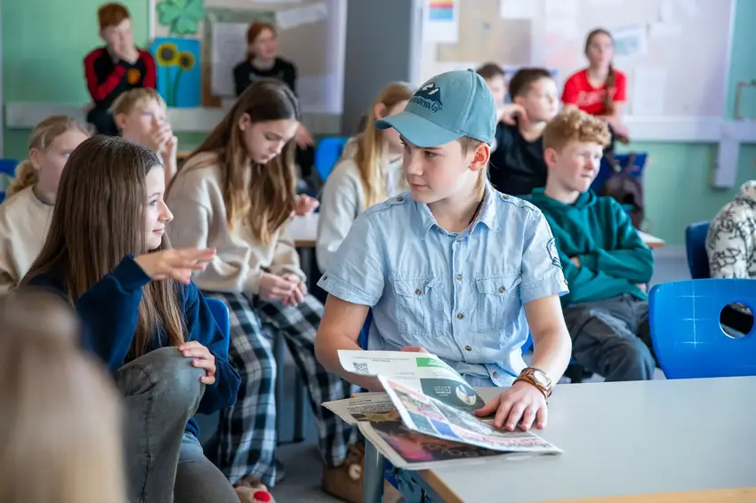 Østbirk Avis gik i skole – og børnene gik til makronerne!