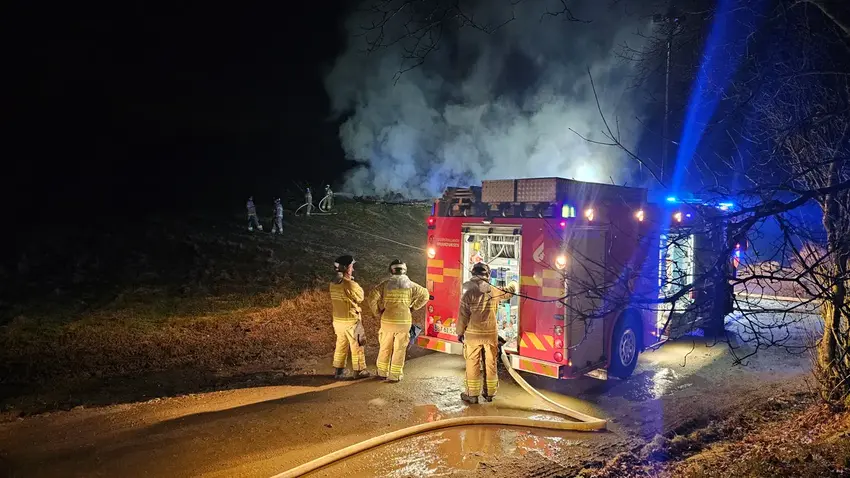 Brand i byggemateriale på Hårupvej