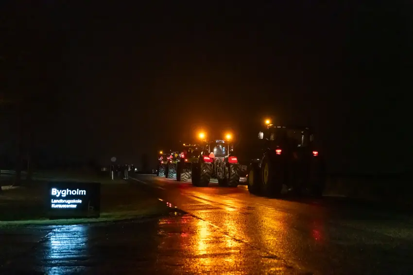 Traktordemonstration i Horsens: Landmænd satte fokus på fødevareproduktion