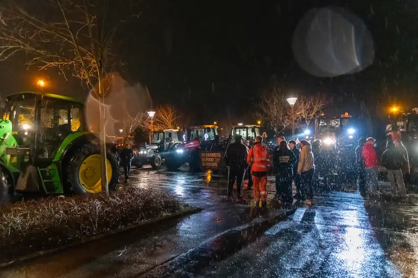 Traktordemonstration i Horsens: Landmænd satte fokus på fødevareproduktion