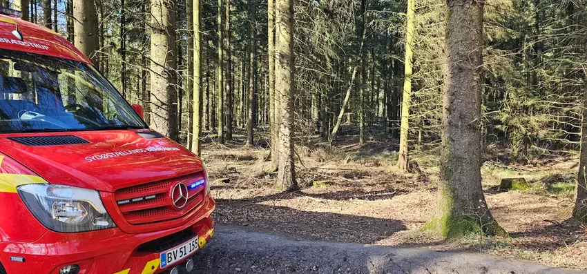 Naturbrand i skovområde ved Skovvejen i Brædstrup