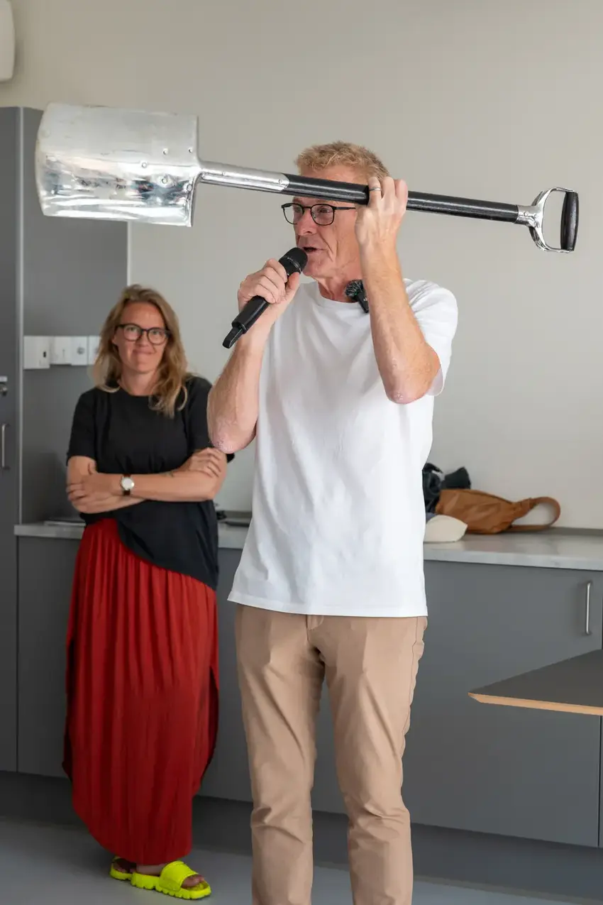 Peter Sørensen ved indvielse af aktivitetscenter Egebakken