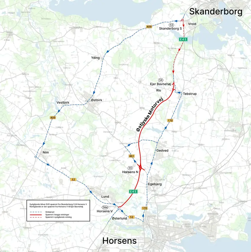 E45 Horsens N