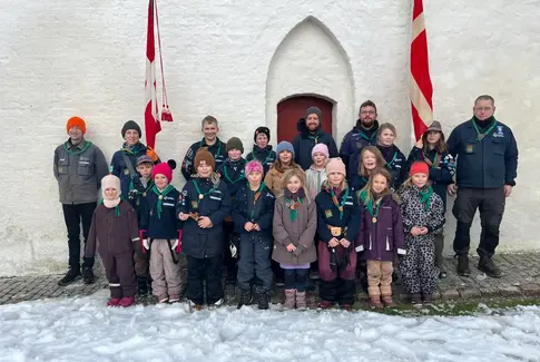 Spejdernes Nytårsparade og familiegudstjeneste i Østbirk Kirke