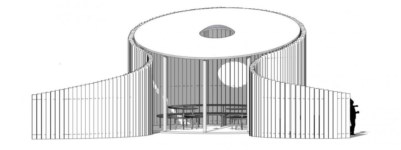 Cef67 grillpavillon illustration ginnerup arkitekter