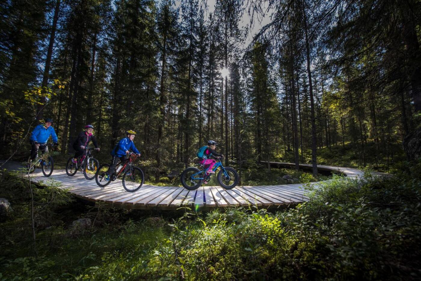 Bc64f1 en gruppe udvalgte danskere skal pr vek re trysils nye mtb ruter som en del af rets sjoveste sommerjob fotokredit jonas hasselgren