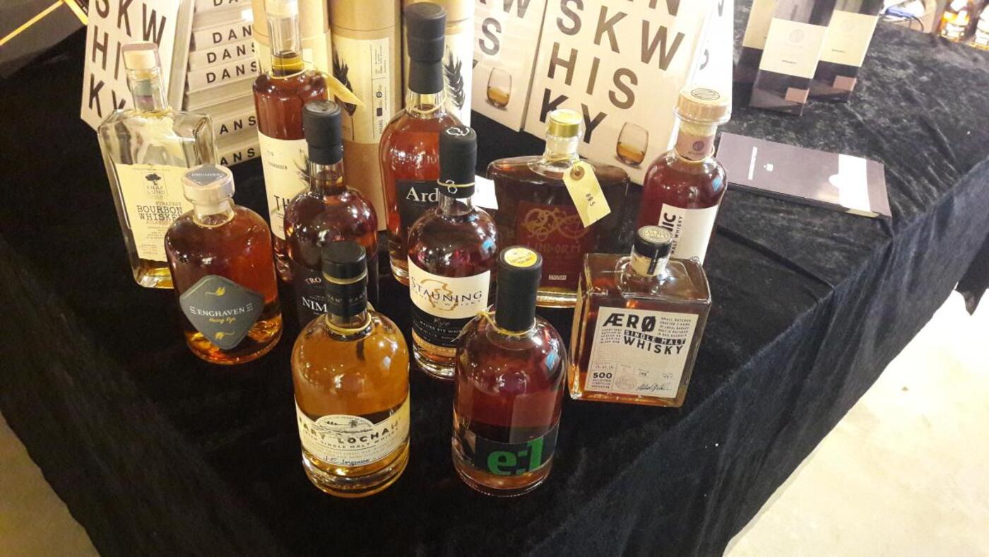 Et udvalg af dansk whisky