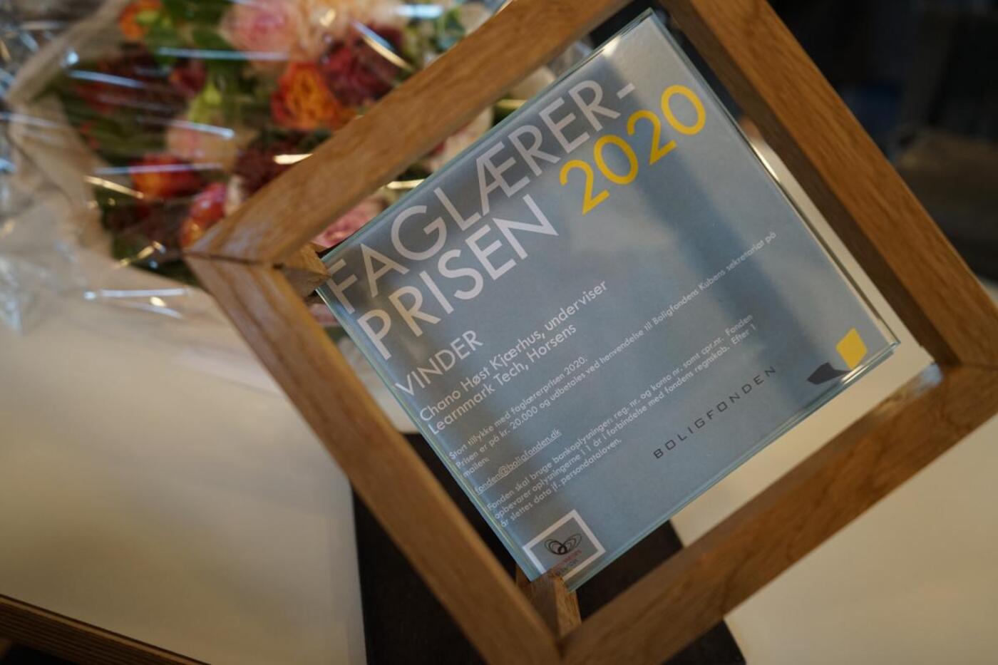 Faglaererpris chano 261020 20