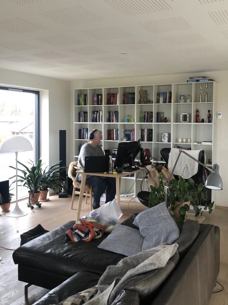 Foto ditte madsen. offentlige ansatte i de danske hjem efter corona virus