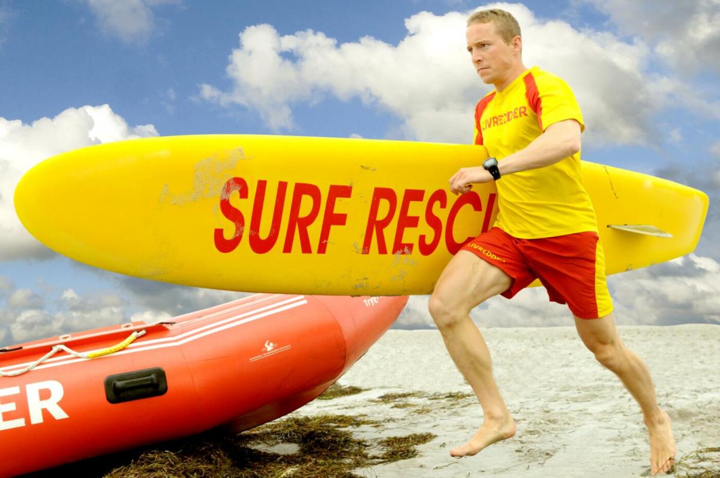 Livredder med rescue board