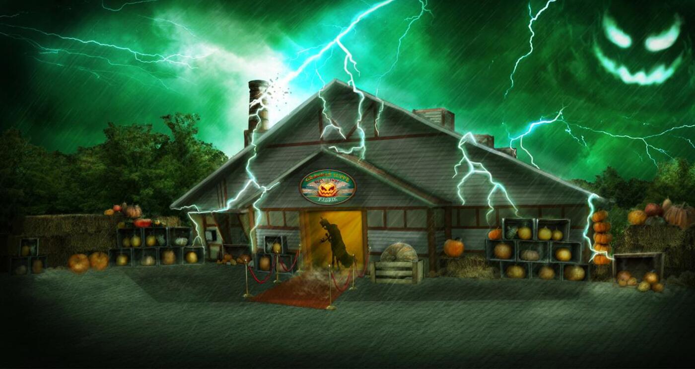 Pressebillede 2 aarets nyhed til magisk halloween i efteraarsferien graeskarfabrikken   scary haunted house