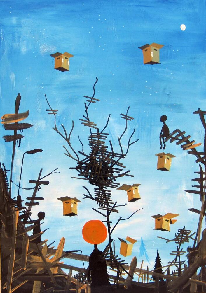 The fall 70x50