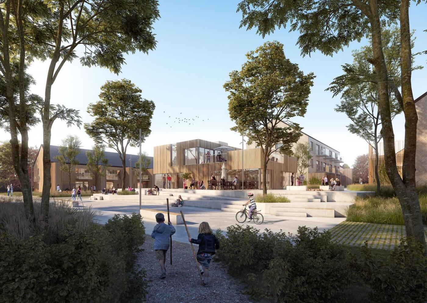 Torvepladsen reduceret