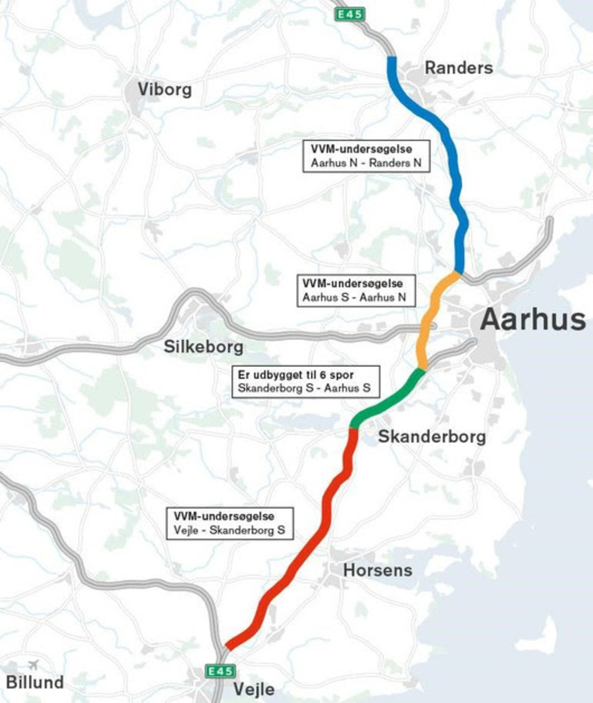 Vvm undersoegelser om mulig udbygning af e45