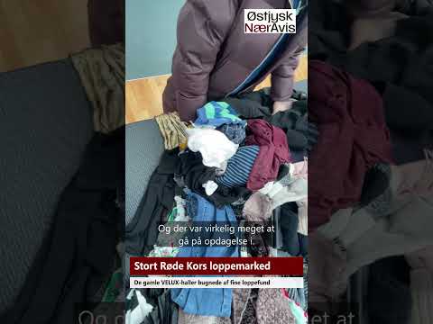 Preview image for the video "Røde Kors fyldte Velux-hal med loppefund".