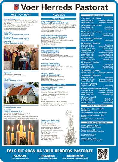 Kirkeside fra Voer Herred pastorat