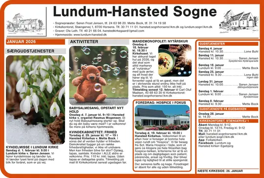 Kirkeside fra Lundum-Hansted sogn