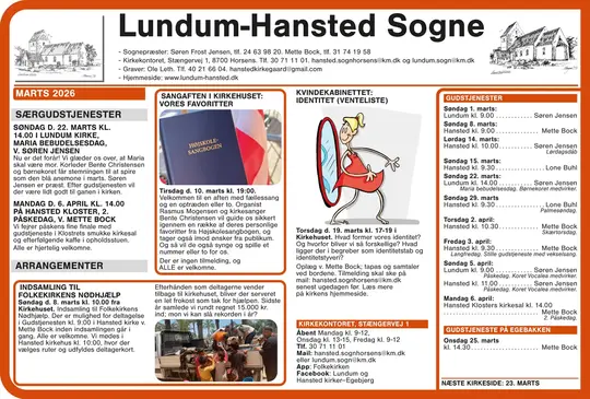Kirkeside fra Lundum-Hansted sogn