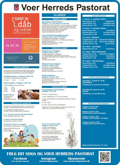 Kirkeside fra Voer Herred pastorat