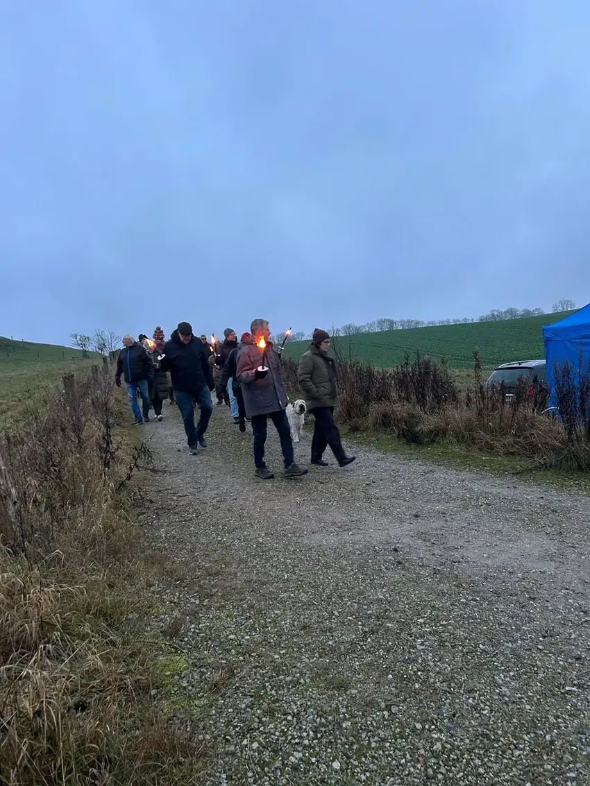 Advents bål ved Gedved Sø