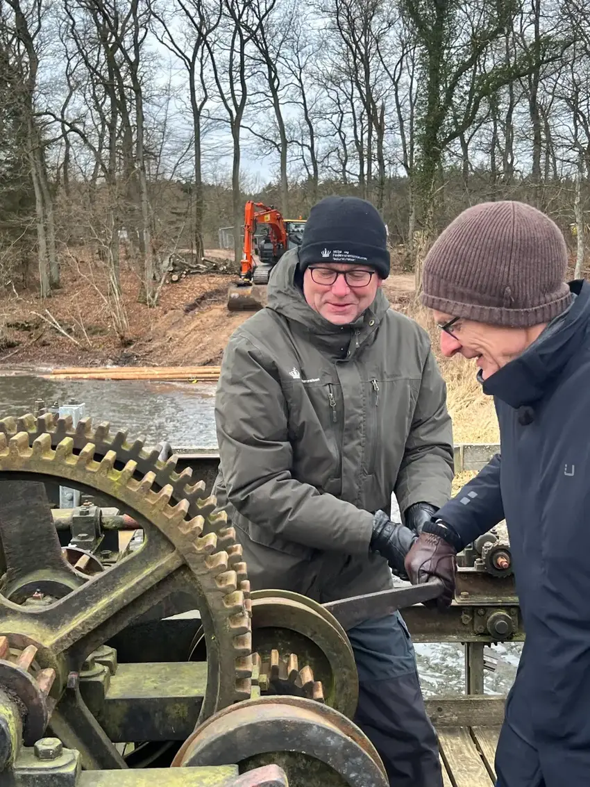 Borgmester Peter Sørensen og Skovrider Søren Hald