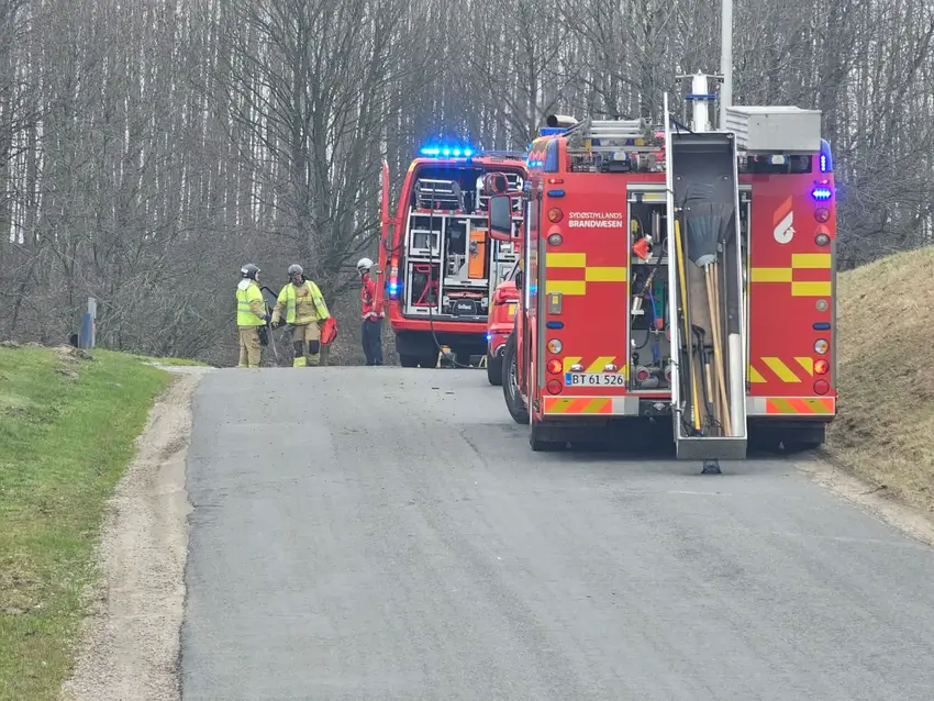 Uheld på brokhøjvej i brædstrup