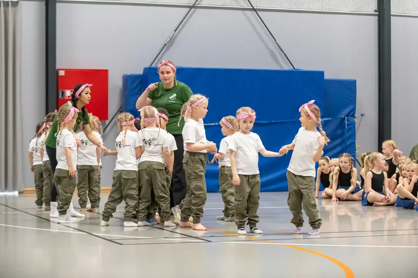 Gymnastikopvisning i Østbirkhallen