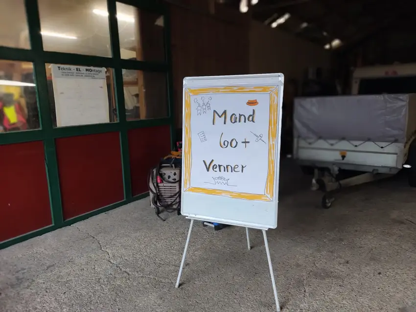 Skilt: Mænd +60 venner