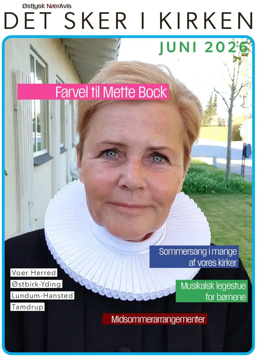 Forsiden af "Det Sker i Kirken", juni 2026
