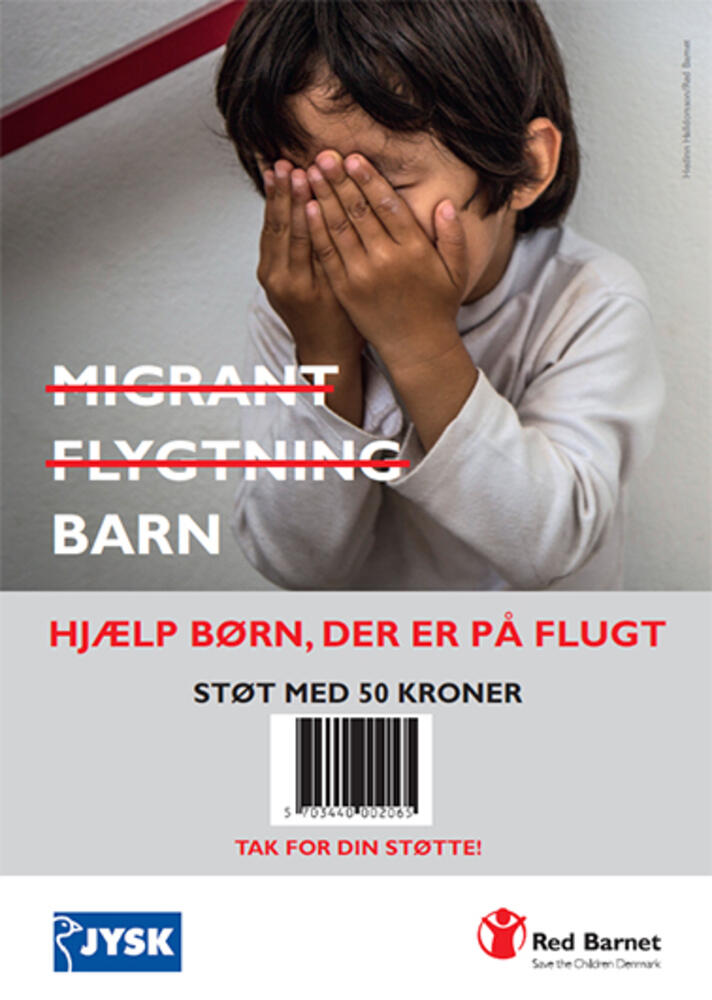Red Barnet og JYSK samler ind til børn på flugt