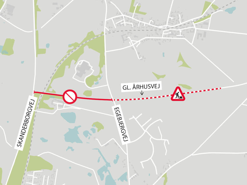 Ny asfalt er på vej – Gl. Århusvej bliver spærret for trafik