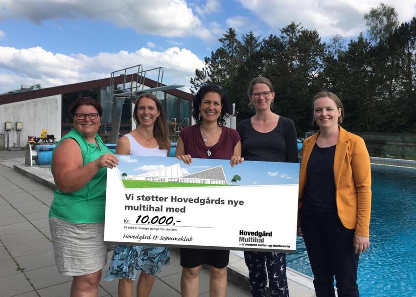 Hovedgård Svømmeklub støtter ny multihal
