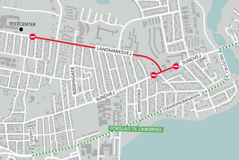 Vær opmærksom hvis du kører Langmarksvej søndag!