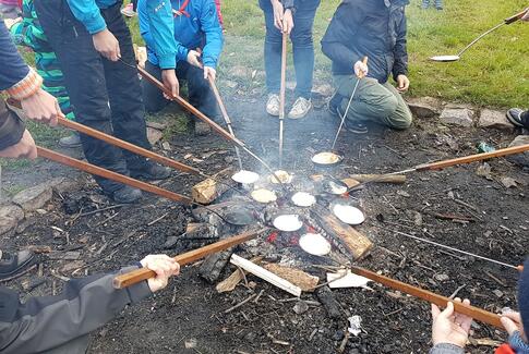 Bålhygge og drageværksted på Langelinie