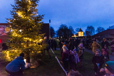 Der er atter juletræ i Østbirk