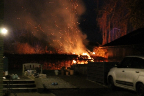 Villabrand på Søgade i Brædstrup