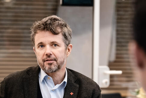 H.K.H. Kronprinsen besøgte evakuerede afghanere