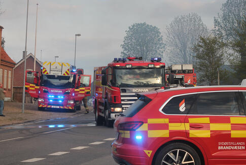 112: Voldsom brand på Åstruplundvej