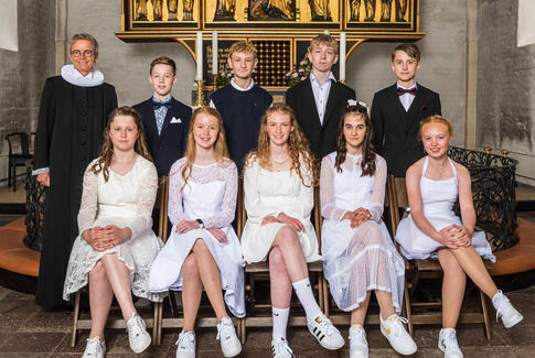 Konfirmeret i Østbirk kirke St. Bededag 13. maj