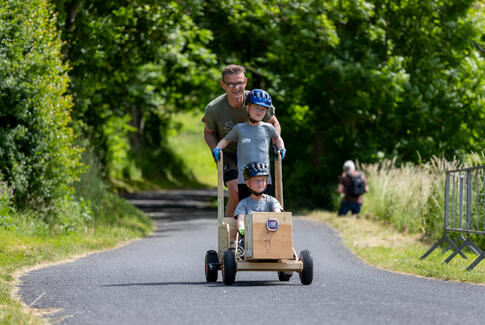 Skønt sæbekasseløb i Torp