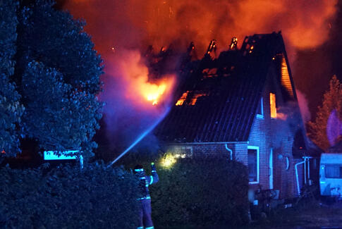 Voldsom brand i Åle