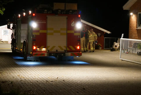 Skorstensbrand hårdt tag i Tønning