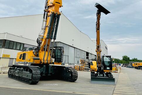 Se nordens største nedrivningsmaskine